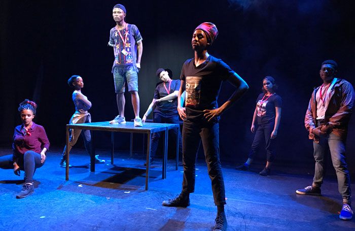 TheStage's tweet photo. ★★★★★ Review: The Fall – bursting out with song and powerful monologues @AssemblyFest https://t.co/kOhudhwKBX https://t.co/VcwMFjOXuX