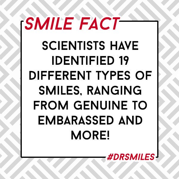 VistaDentalCare's tweet photo. RT@DrSmilesWhite Did you know that there are different types of #smiles?! Scientists have identified 19! #SmileFact: https://t.co/IahiJGMkj6