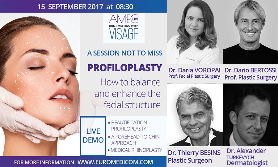 EUROMEDICOM's tweet photo. Watch the #profiloplasty session at #amec2017 #visage2017 #congress exploring all subjects and #liveshow Register at https://t.co/JDMYzgKJRz https://t.co/k2VBOSXVQn