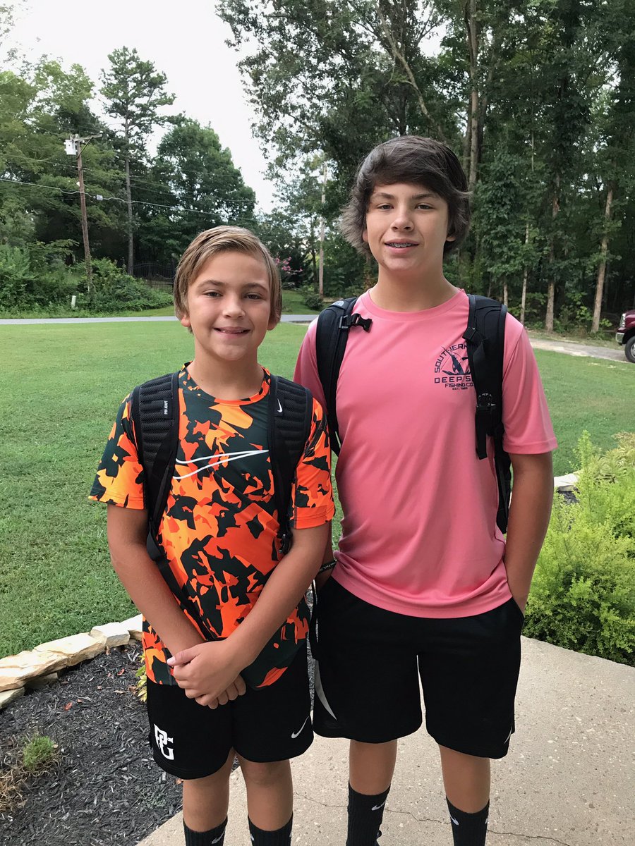 brandibrownRN's tweet photo. First day of 8th and 5th grade!
#backtoschool https://t.co/g7Uzic4hu3