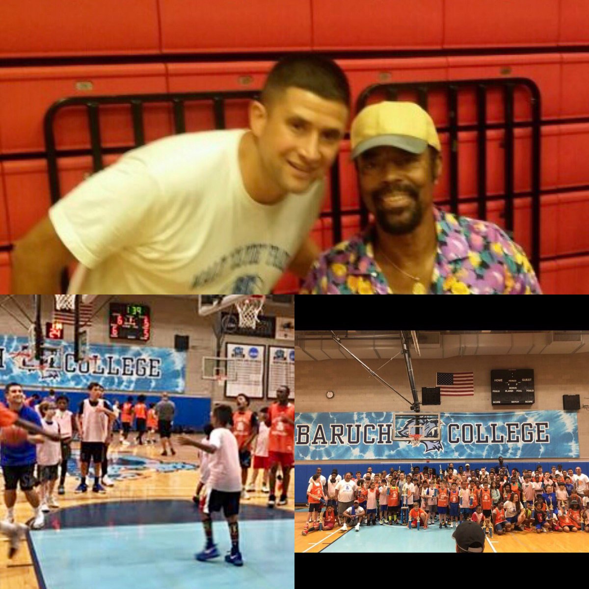 al_callejas13's tweet photo. Had an awesome time working the legendary Walt "Clyde" Frazier - Coops Hoops Basketball Camp this week in NYC!#Knicks #Clyde #CoopsHoops https://t.co/rvVDKUNaMa