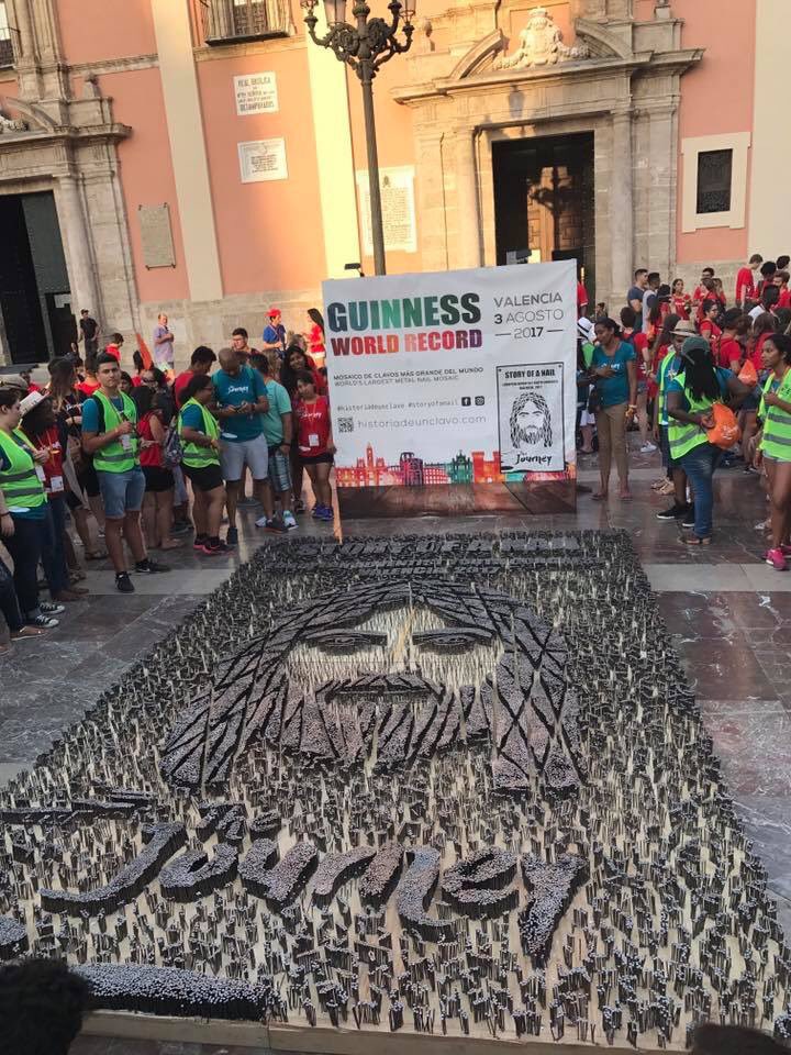 GCYthMin's tweet photo. We did it! Yesterday afternoon we managed to break a Guinness World Record with this amazing nail mosaic. 
🙏🏼🙏🏼🎉🎉
#AYC2017 #TheJourney https://t.co/c9RUpszQ98