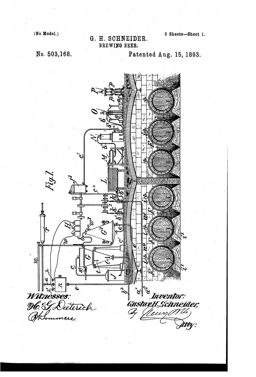 PatentTruth's tweet photo. This #InternationalBeerDay, check out this #patent from 1893 for a method of brewing beer: https://t.co/4o4iIJMWai