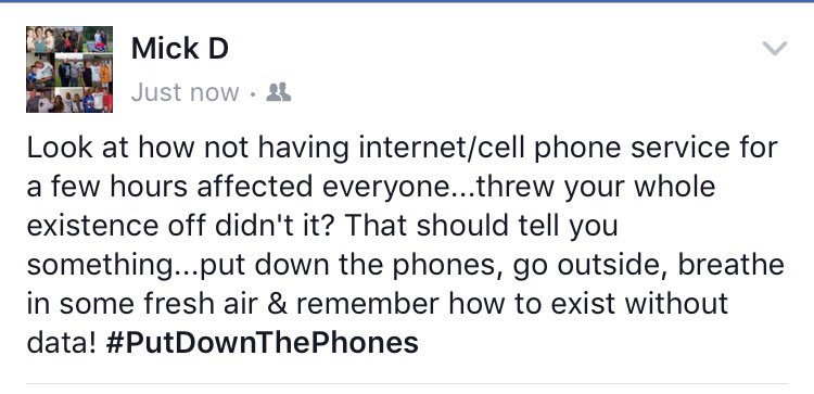 #PutDownThePhones