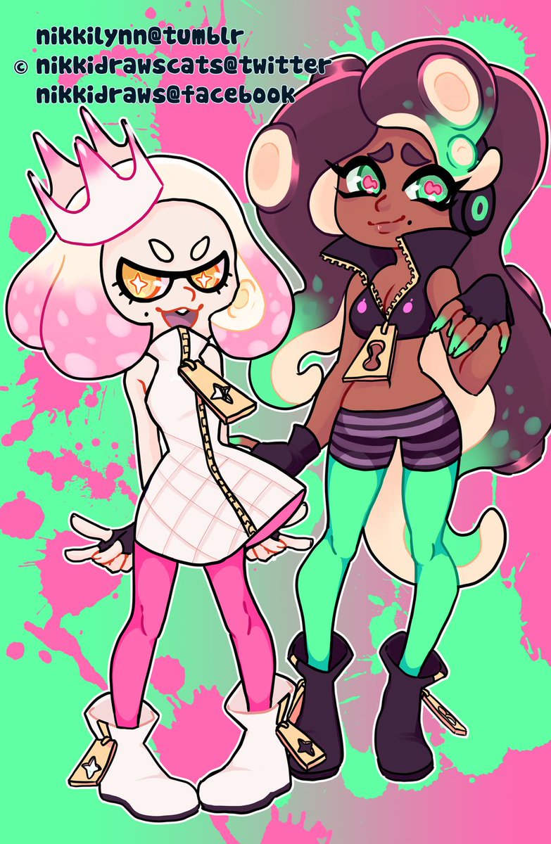 nikkidrawscats's tweet photo. #Pearl and #Marina print !!
details: 11x17in printed on 14pt c2s cardstock @ fireball printing!
#splatoon #splatoon2 #off_the_hook https://t.co/OWmDajziJO