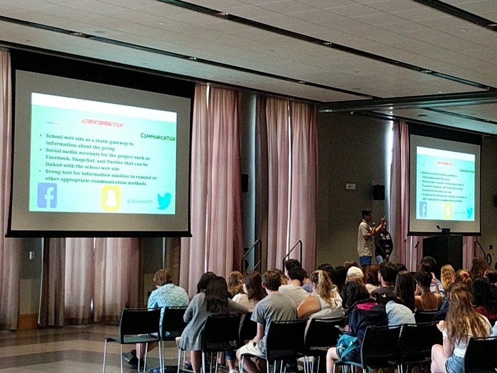 gsclyde's tweet photo. @ibwsc2017 #InnovatorsMindset on display @UofR today during #Global Action Team presentations! #ibwsc2017 @UofRGlobal https://t.co/uzdKy1PP6u