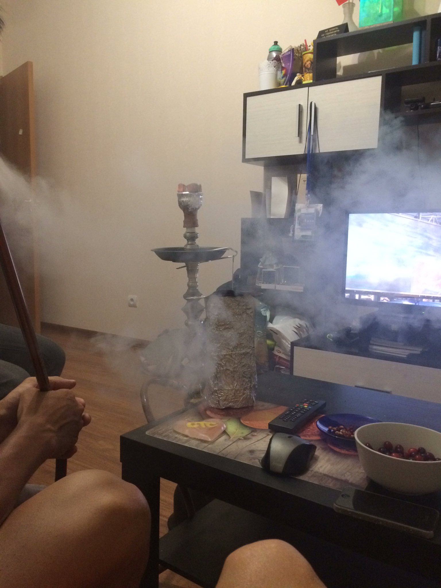 Селфи с кальяном
