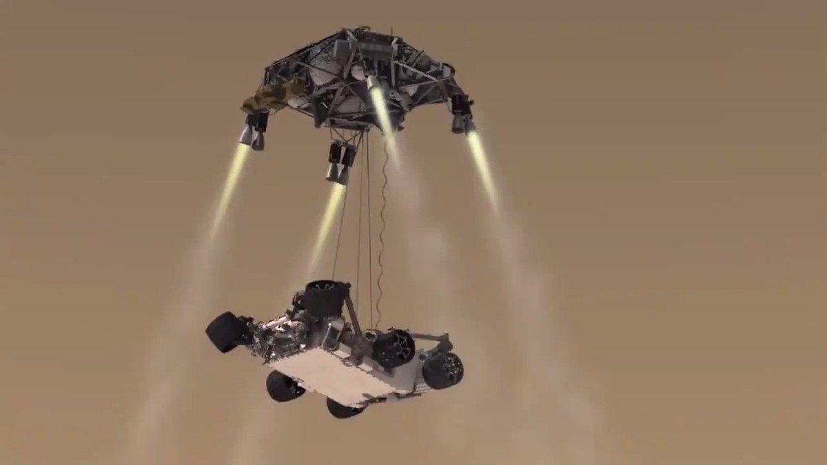 Eight years ago today, I landed on Mars. Feels like only yestersol!
My exploration of the Red Planet continues (https://t.co/t55YTfoj5A), while @NASAPersevere's is about to begin. She'll #CountdownToMars and land in much the same way I did. https://t.co/nowt0kUbTg
