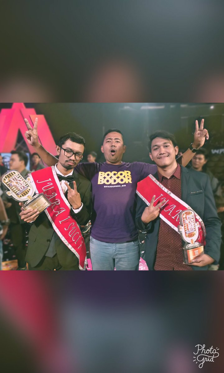 Selamat 2 Bogor ! <a href="/ridwanremin/">Ridwan Remin</a> dan <a href="/DanyBeler/">Dany Beler</a> Juara 1 dan 3 #SUCI7 <a href="/StandUpKompasTV/">SUCI Kompas TV</a> cc <a href="/StandUpIndo_BGR/">Stand Up Indo Bogor</a> <a href="/BimaAryaS/">bima arya</a>