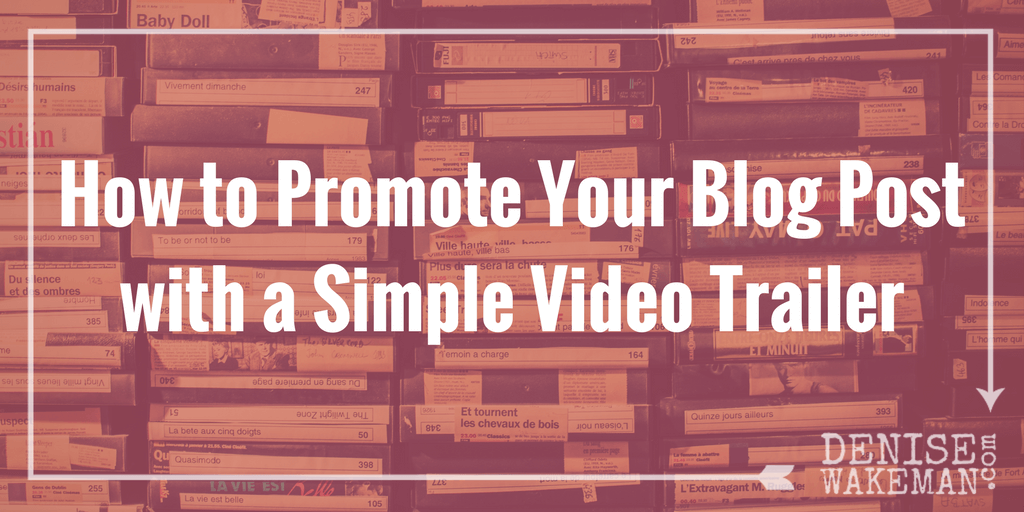 salimsabic's tweet photo. How to Promote Your Blog Post with a Simple Video Trailer https://t.co/ajj8Zk8rHB https://t.co/Zo4Zwg2pE9