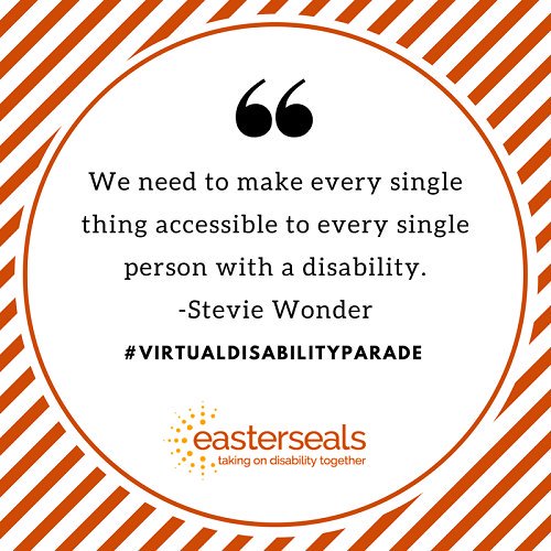 NSDRCcbsProg's tweet photo. Great vision from #StevieWonder "We need to make every single thing #accessible to every single person with a #disability." #WonderfulWorld https://t.co/D96zfcqG6x