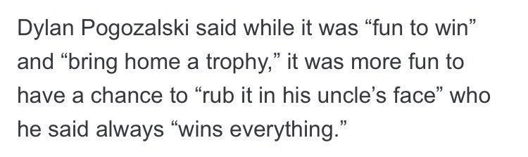 DrCarter13's tweet image. Dylan's 9 year old all-star team did really good this year and after winning the ship his first reaction was to tell reporters this...