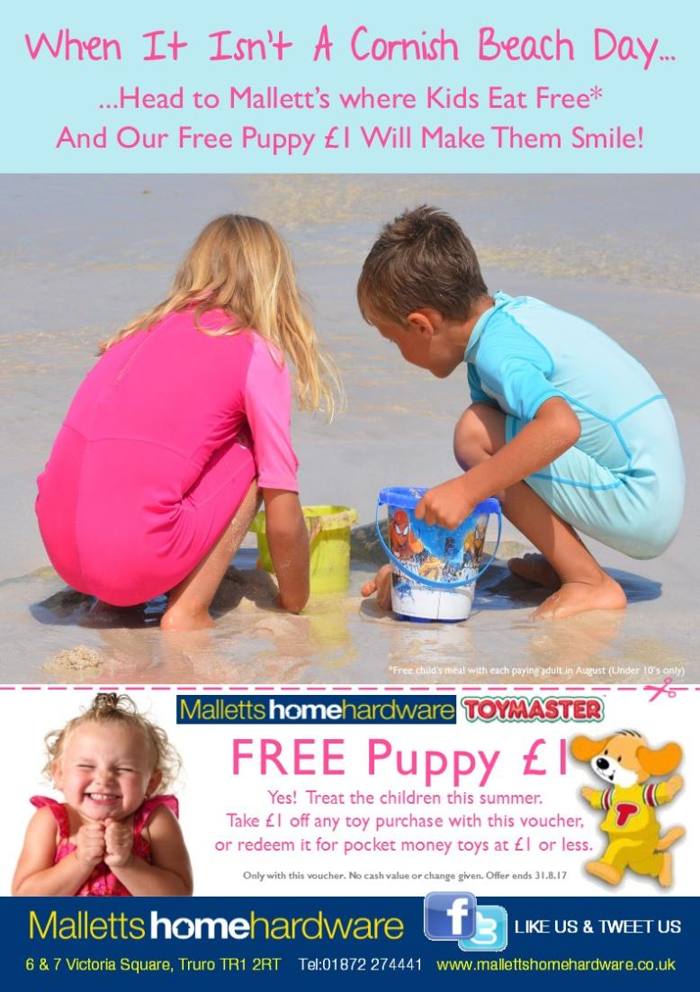 MallettsTruro's tweet photo. We're advertising in the #TruroCommunityTimes again this month check out our voucher offer #FREE Puppy Pound @TruroBID https://t.co/nVCp7OFQdS