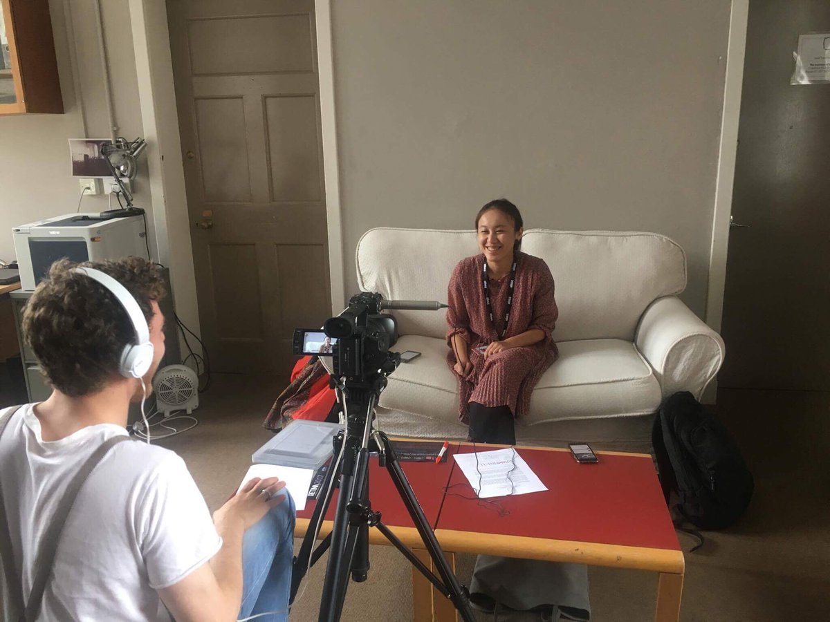 cocoism2016's tweet image. 😍😍director is interviewing at Summerhall @Summerhallery @taiwanseason17 @cocoism2016 #EverNever