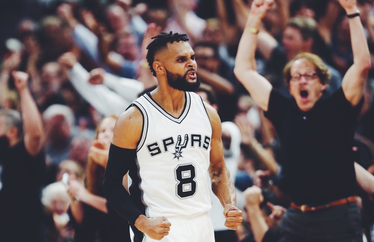spurs's tweet photo. HE'S BACK, BALA, HE'S BACK! 

We’ve officially re-signed @Patty_Mills » https://t.co/TOEYCCHYVw https://t.co/WrrJPJPdrN