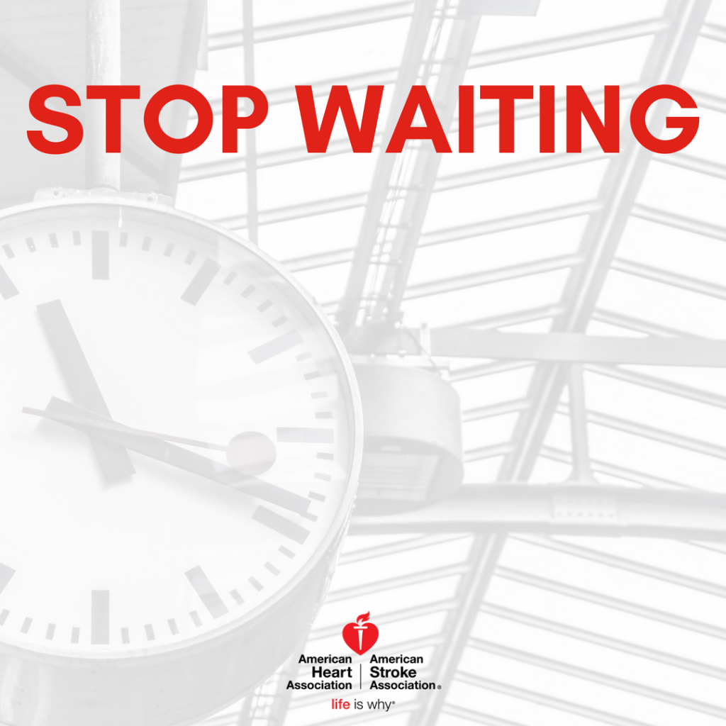 AmericanHeartTX's tweet photo. STOP WAITING for Friday. Happiness is achieved when you stop waiting for it.  #houstoniswhy #movemore #bewell https://t.co/gRkg3jX7NS