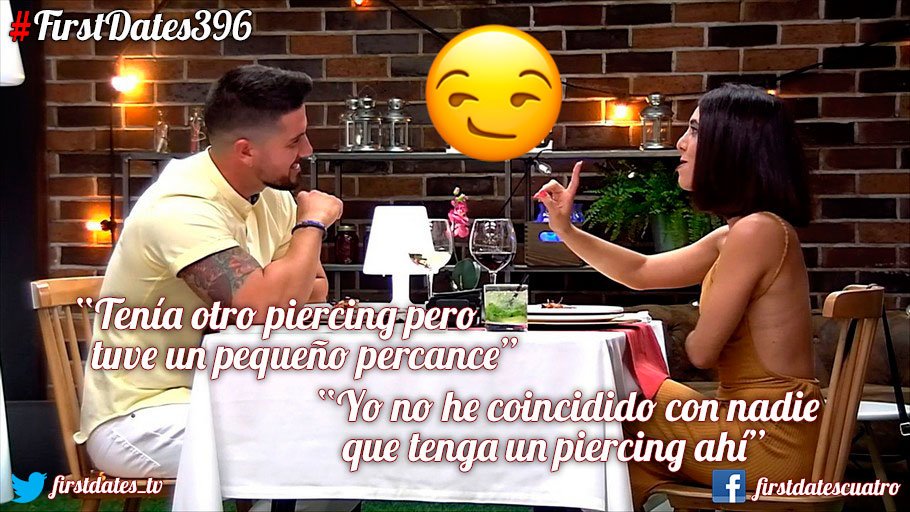 MedInfinityES's tweet photo. Amanda acaba de conocer a Antonio y ya quiere que se vuelva a poner el piercing en... ¡ #firstdates396 , a la carta! https://t.co/RmrYR9Ao21 https://t.co/hPKp96Fihu