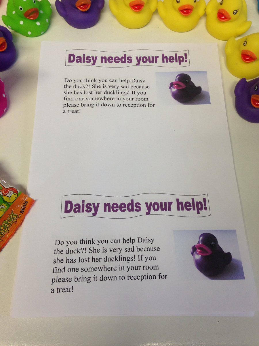 Daisy Duck has checked in to <a href="/OswestryPI/">Oswestry PI</a> for the holidays....but her ducklings are running riot around the hotel <a href="/paulallancurtis/">Paul Curtis 💙</a> 😊