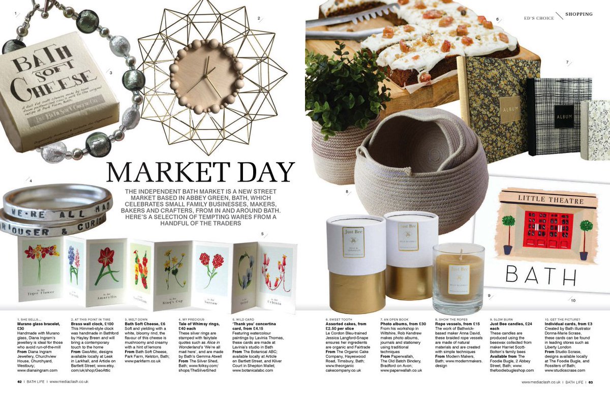 BathLifeMag's tweet image. Want, want, want with our latest selection of must-haves!issuu.com/mediaclash/doc… @TheFoodieBugle @StudioScrase @organiccakeco @KILVERCOURT