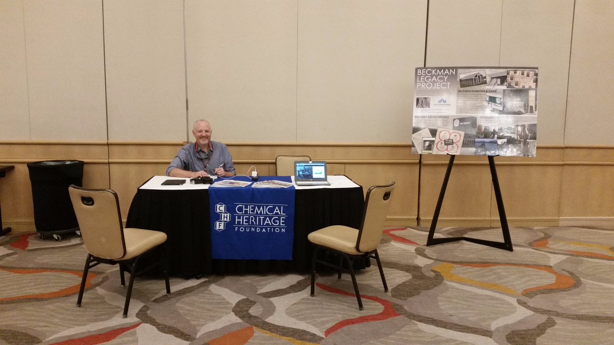 SciHistoryOrg's tweet photo. If you're at #AMBS2017 be sure to swing by, say hello, learn more about the #BeckmanLegacy Project! https://t.co/Q3Y7SuIHSa