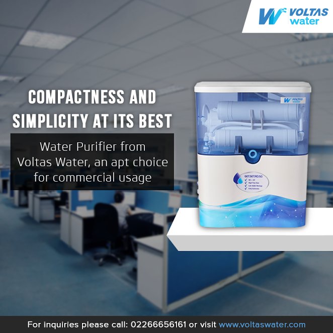 VoltasWater's tweet photo. With its compact and #ergonomical #design, https://t.co/DlFQloXq7l #purifiers ensure ease of #use and #durability in your #office

#water https://t.co/6yEeTWloXp