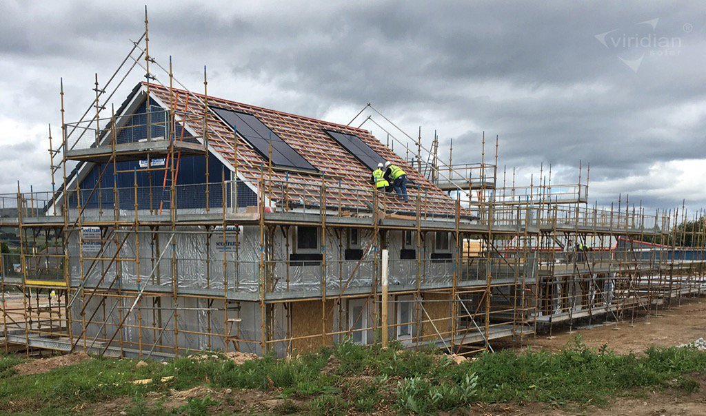 #FusionFriday. New homes near Inverness #Scotland with fully integrated #solar installed by @Korrie_Renew