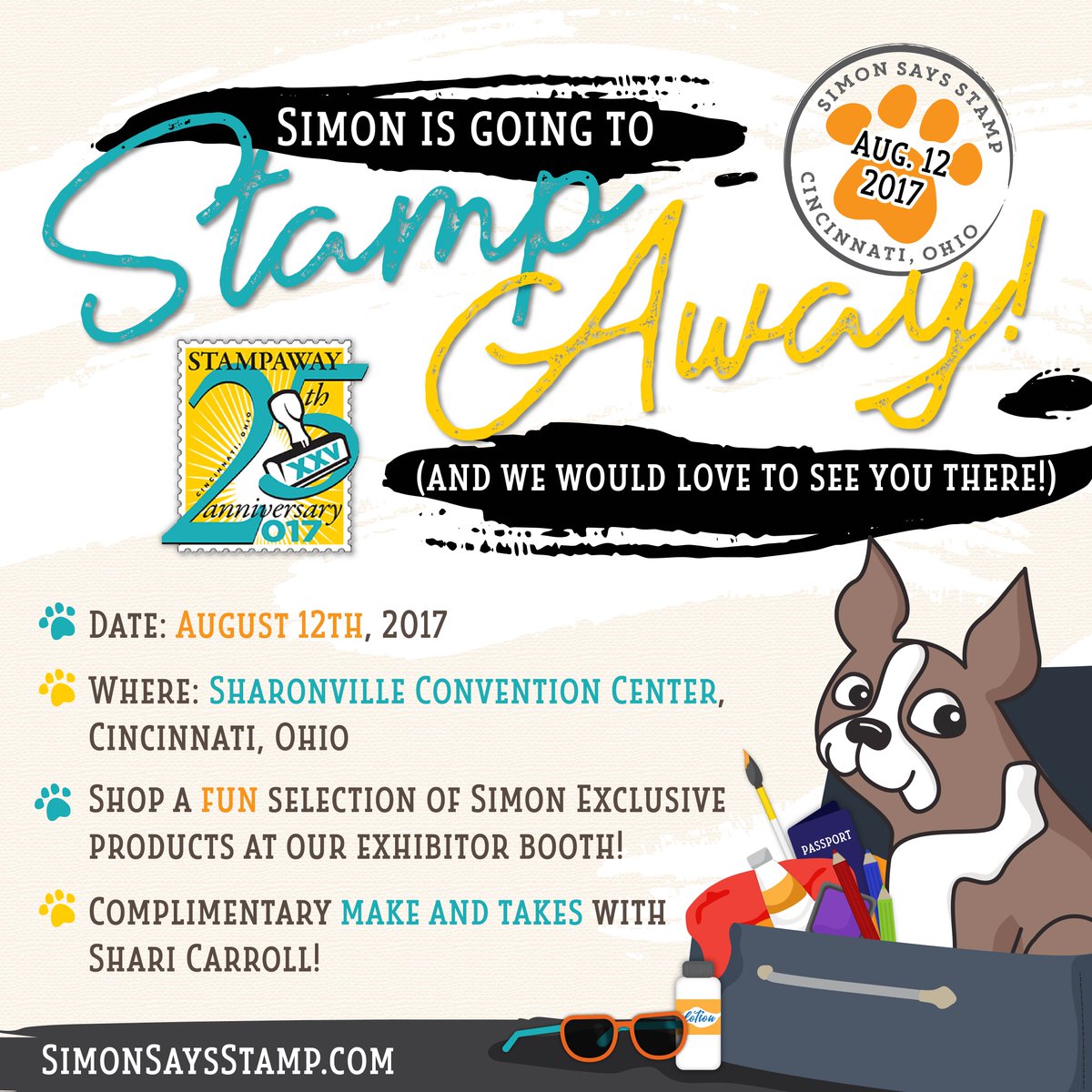 Come see us at #Stampaway next weekend! ow.ly/iBRd30e6QKV