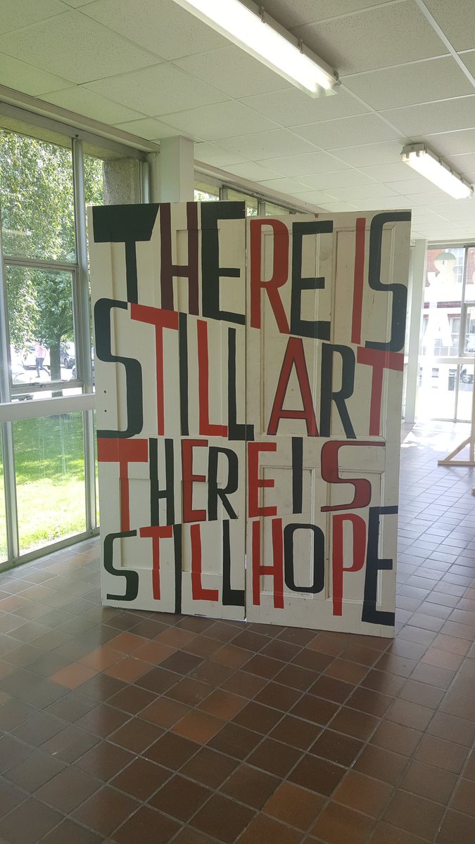Geo_ScapeLand's tweet photo. Enjoyed today- had a wander down Humber Street and to Hull School of Art and Design to see Bob and Roberta Smith installation #BobandRoberta https://t.co/pDoRRT7wl7