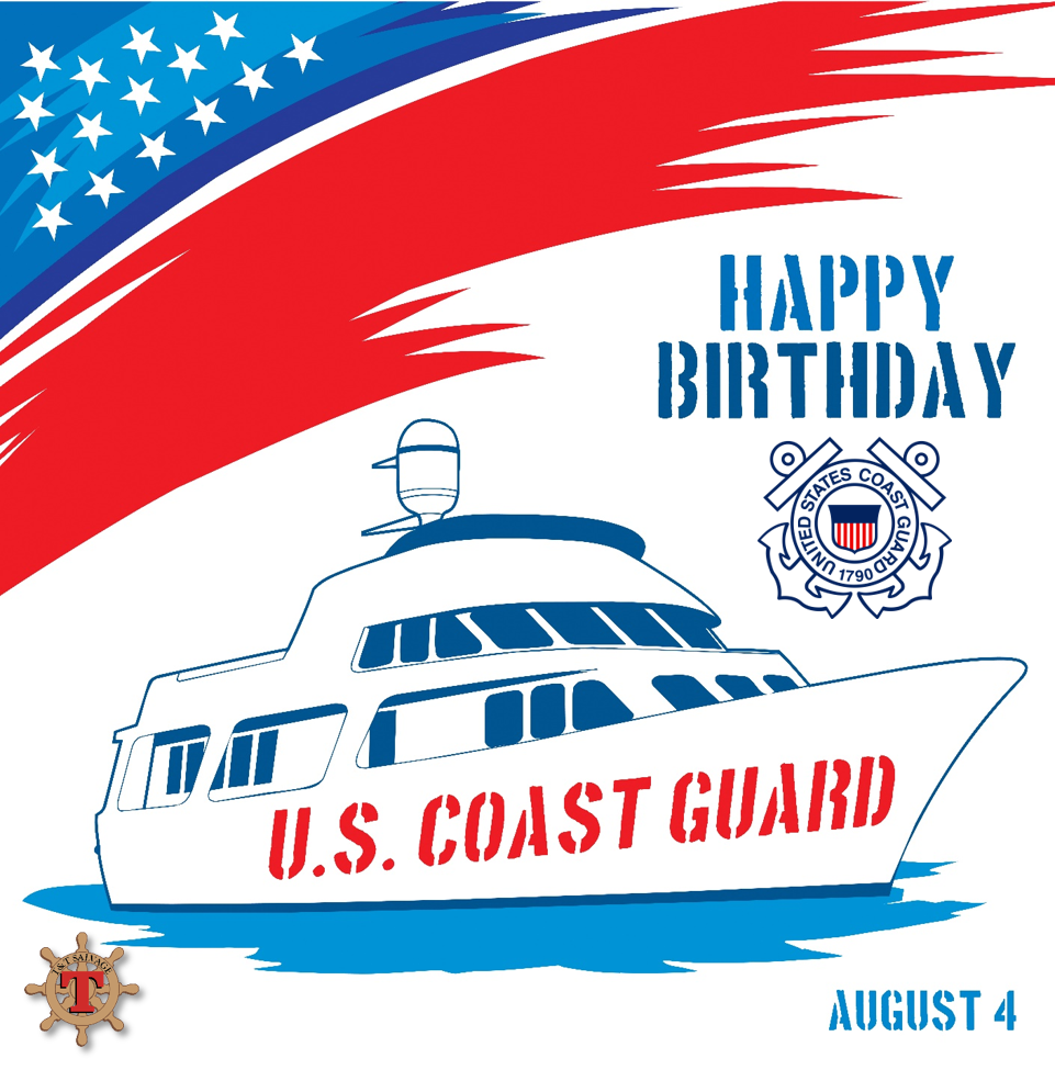 TTSalvage's tweet photo. @TTSalvage wishes the @USCG a very Happy Birthday! Thank you for 227 year of safeguarding our waterways! #CG227 #CGDay https://t.co/cJpSiC65R8