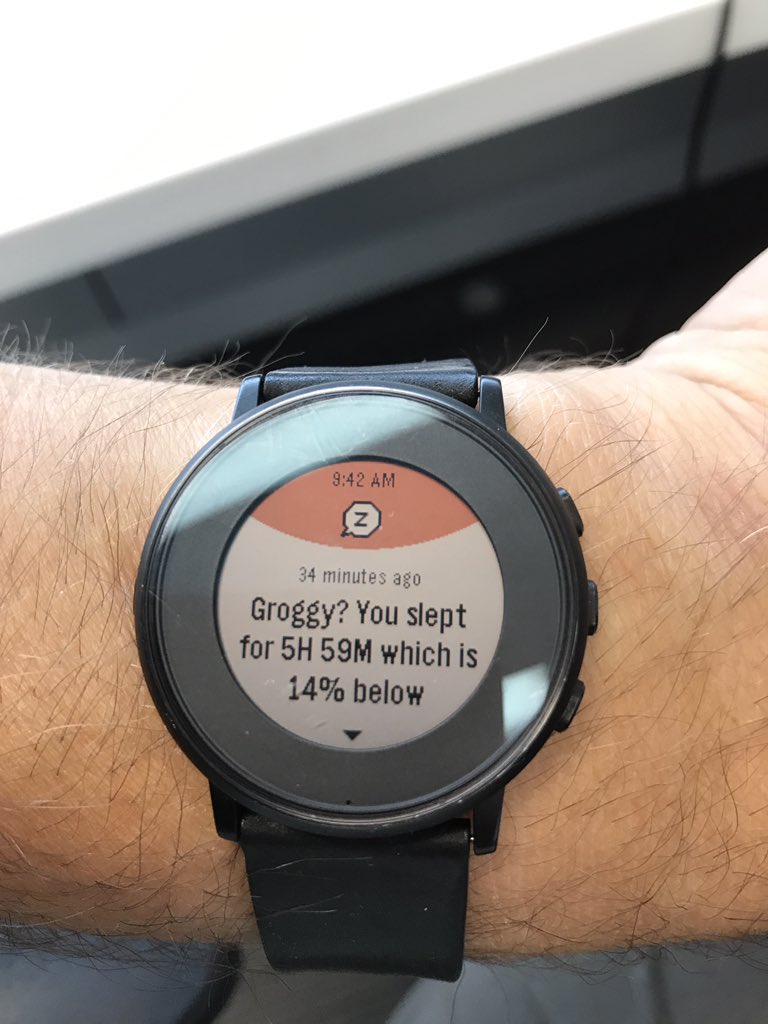 anthraxen73's tweet photo. My smart watch does not understand the nuances of parenting teens. #YesThanksForAsking https://t.co/PLjl6OlVOa