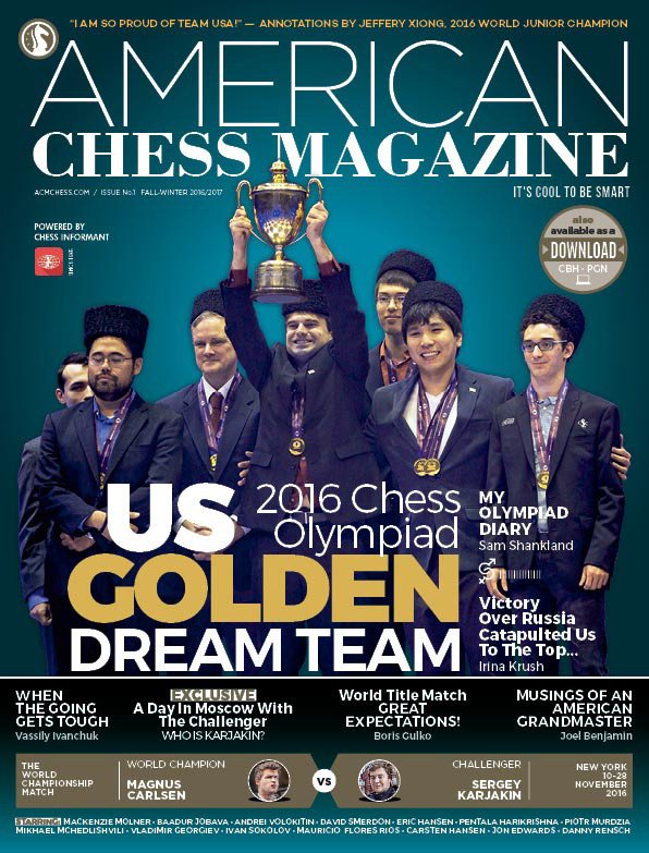 We're running out of Issue No.1! Don't let it go away, order your copy at acmchess.com