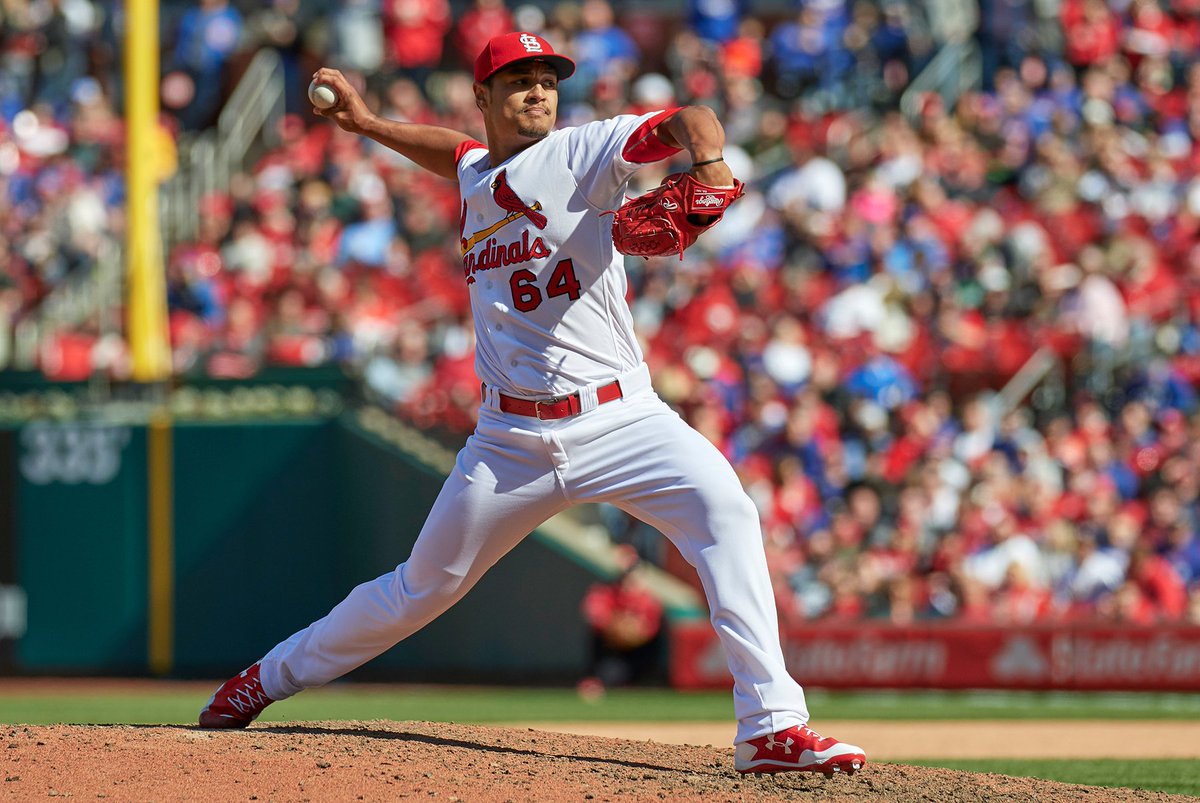 Cardinals's tweet image. The #STLCards today recalled RHP Sam Tuivailala from @memphisredbirds, and optioned RHP Luke Weaver to Memphis following yesterday’s game.