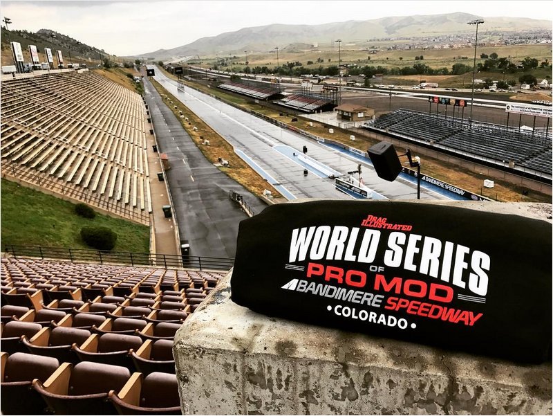 Bandimere's tweet photo. Today is the day we have all been waiting for… it’s the World Series of Pro Mod  with Drag Illustrated !

#WSOPMRaceWeek https://t.co/bQmspDaff2