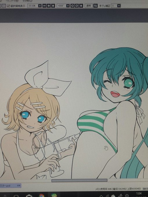 夏っぽいイラストを描いてるつもり
#初音ミク 