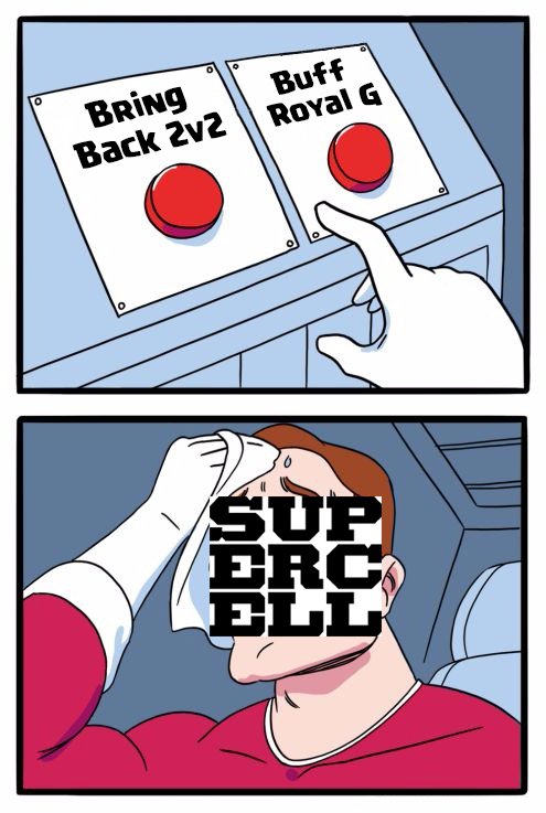 Clash Royale (@ClashRoyale) on Twitter photo 08/08/2017 08:42:04 Retweet for left button, <3 for right button Retweet for left button, <3 for right button