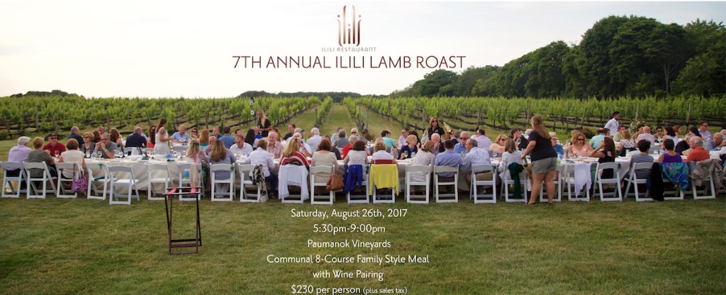 Don't miss the 7th Annual <a href="/ililiRestaurant/">ilili</a> Lamb Roast <a href="/paumanokwine/">Paumanok Vineyards</a> Vineyards on August 26! bit.ly/2v5SSqW #northfork #NY #LI