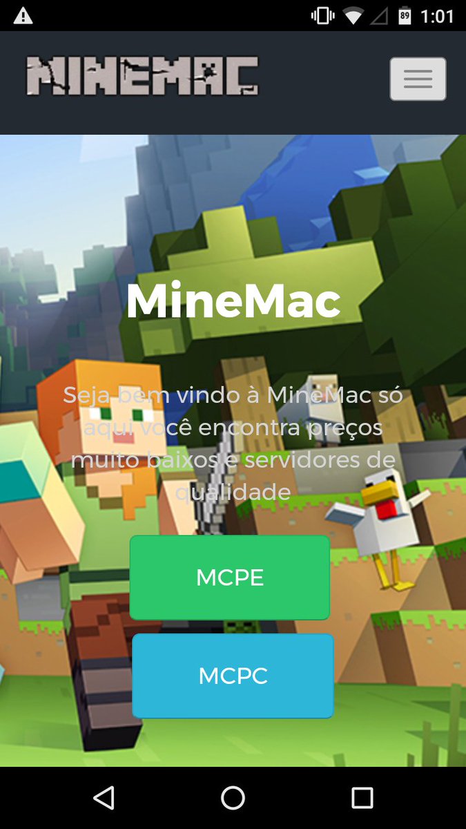 EstouroPVP1's tweet photo. Vem aí MINEMAC  , uma nova hospedagem de Minecraft PE/PC https://t.co/UovsfTR6Lq