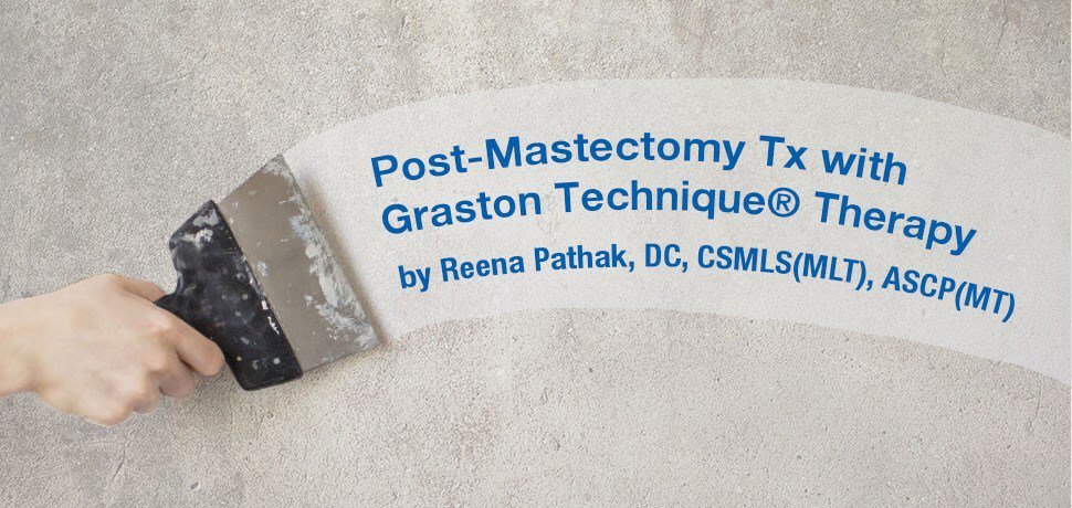 DrReenaPathak's tweet photo. Post-Mastectomy Treatment with Graston Technique Therapy https://t.co/6Sw9fkeQqe https://t.co/tWcnCOxcad