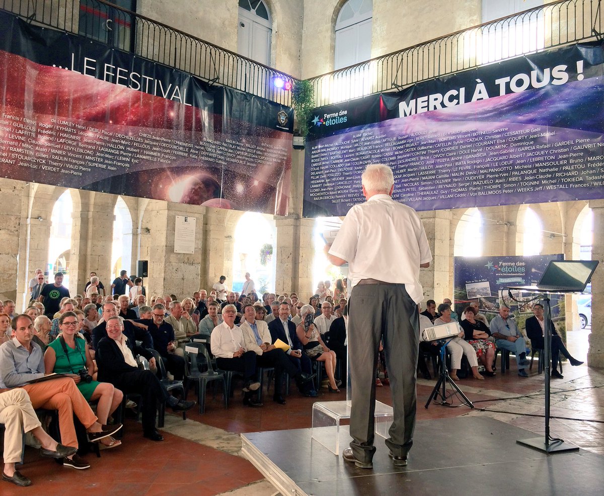 instantscience's tweet photo. En direct du 27e Festival d'Astronomie de #Fleurance inauguré ce soir ! Au programme + de 200 animations pr une semaine de festivités #FAF17 https://t.co/DK4sFEQ8TH