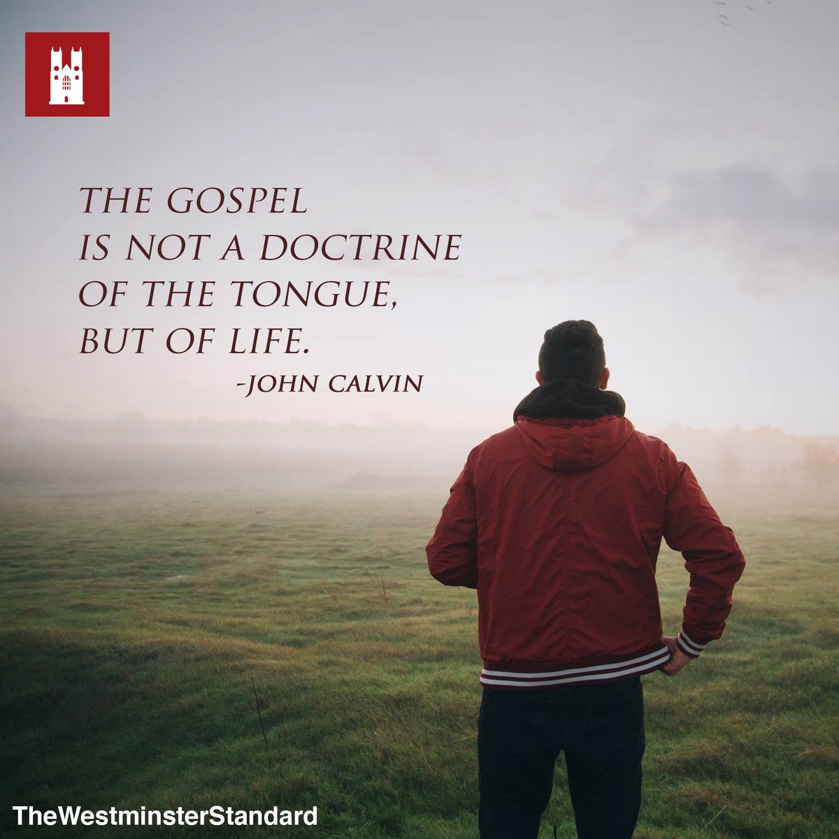 "The Gospel is not a doctrine of the tongue, but of life." -John Calvin