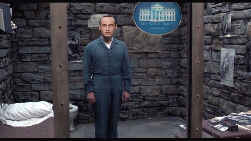 RockyMoop's tweet photo. new @whitehouse press room renovations seem off tbh. 
thoughts, @darth? https://t.co/EfBtt98KVr