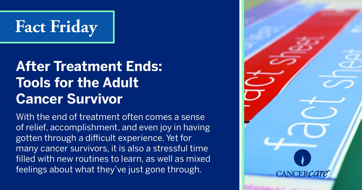 CancerCare's tweet photo. Survivors may find themselves unsure of how to move forward after cancer treatment. #CancerCare is here to help https://t.co/513zK08qsq. https://t.co/pRuCjrZek8