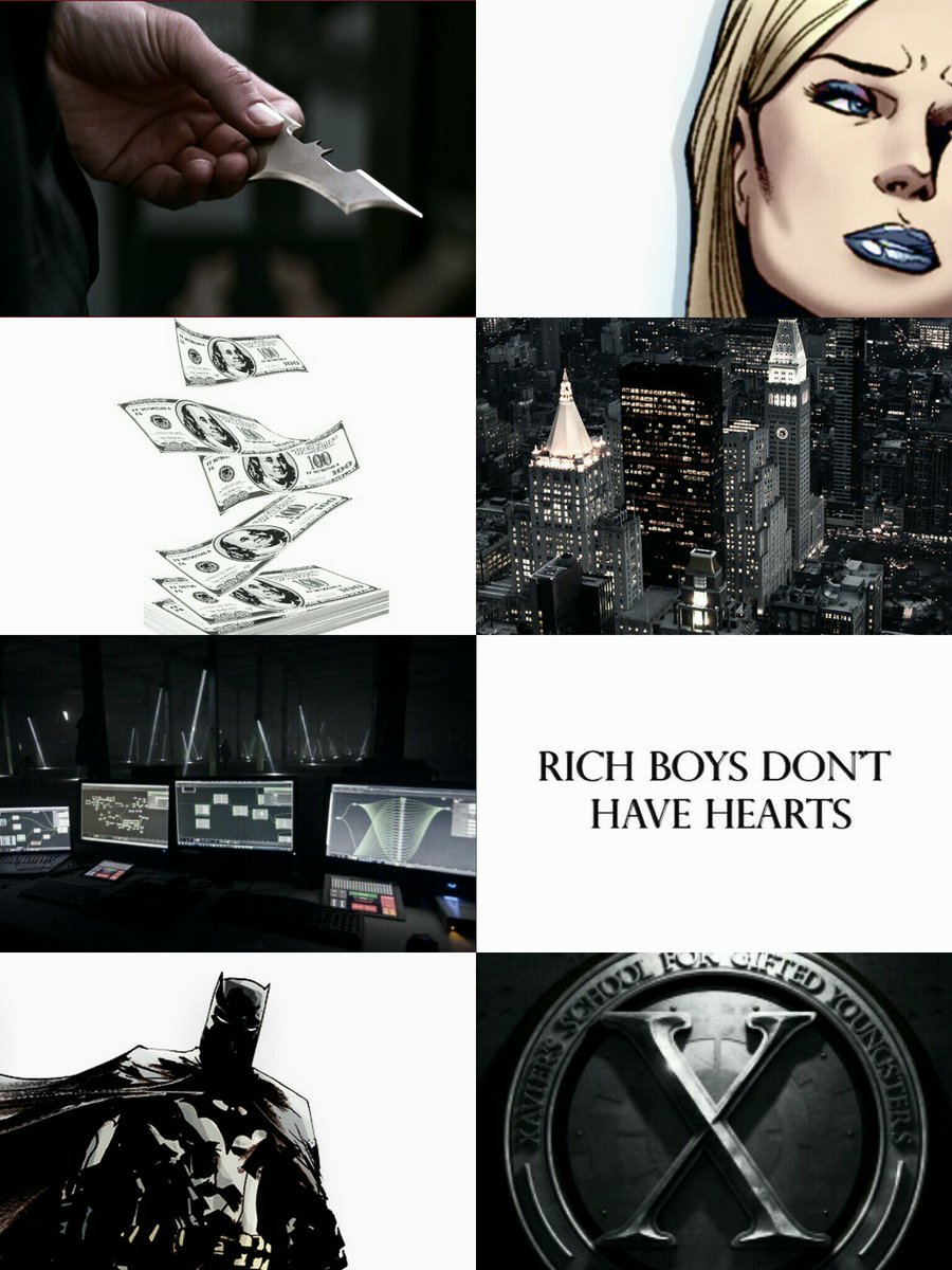 “ʟᴇᴛ ᴍᴇ ᴏᴘᴇɴ ᴀ ᴅɪsᴄᴜssɪᴏɴ ᴡɪᴛʜ ɪ'ᴍ ɴᴏᴛ ɪɴᴛᴇʀᴇsᴛᴇᴅ ᴡɪᴛʜ ᴀɴʏ ᴡᴏʀᴅ ᴛʜᴀᴛ ʏᴏᴜ sᴀɪᴅ.”

— ʙʀᴜᴄᴇ ﹠ ᴇᴍᴍᴀ's sᴏɴ. 
— ᴅᴄ/ᴍᴀʀᴠᴇʟ ᴏᴄ. 
— ʀᴛ.
