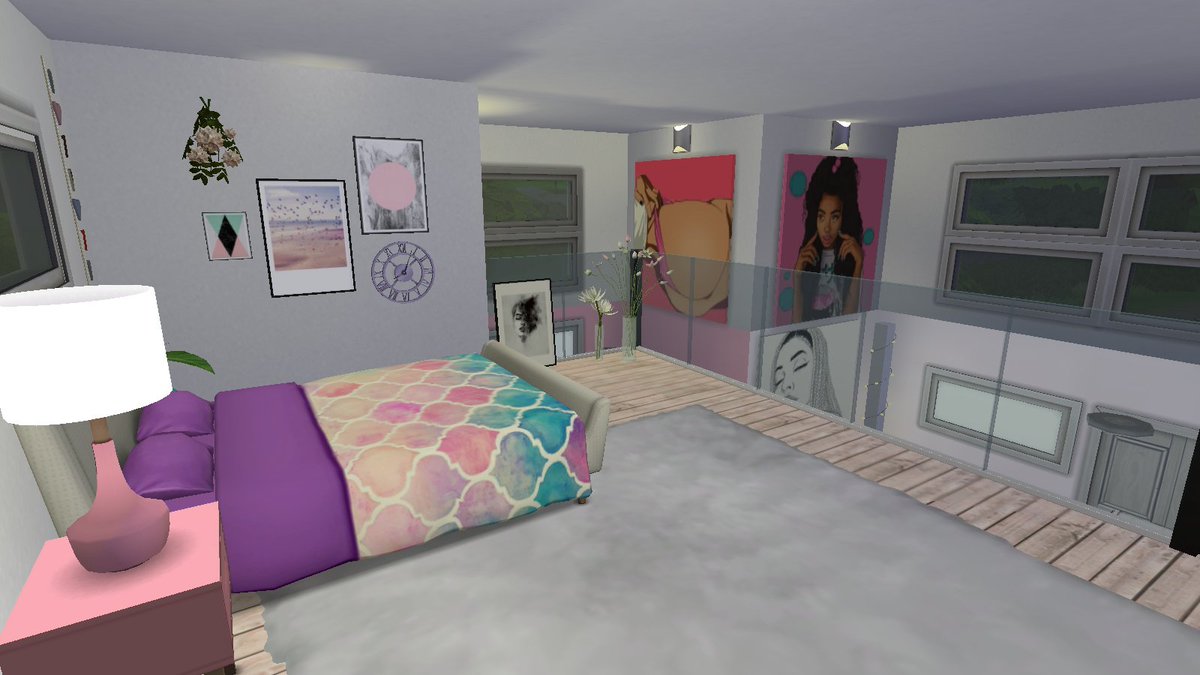 Cass_Sims4's tweet photo. #sims #sims4 #sims4c #house #pink #modern #loft 
Sims4 tiny loft https://t.co/Kj0cWvukMw