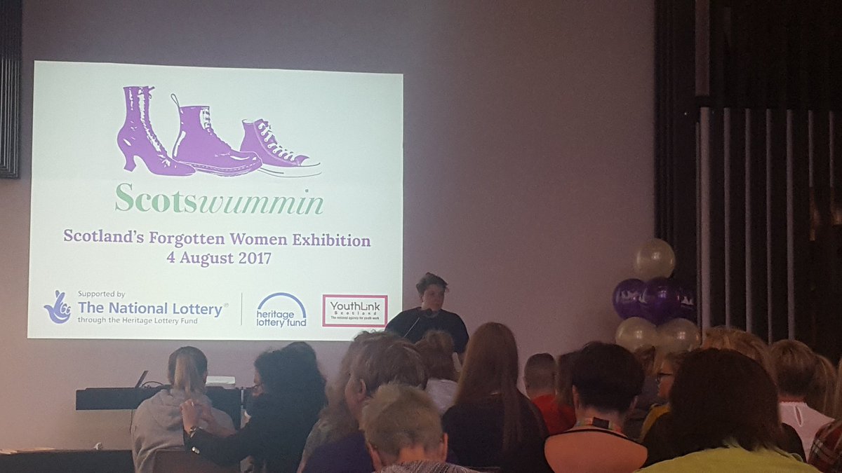 scotswumminsb's tweet photo. Wee intro from @alicethelass to kick us off! Exciting to see so many people here. Hope you all find the exhibition as interesting as we have https://t.co/mWQJLkKGyz
