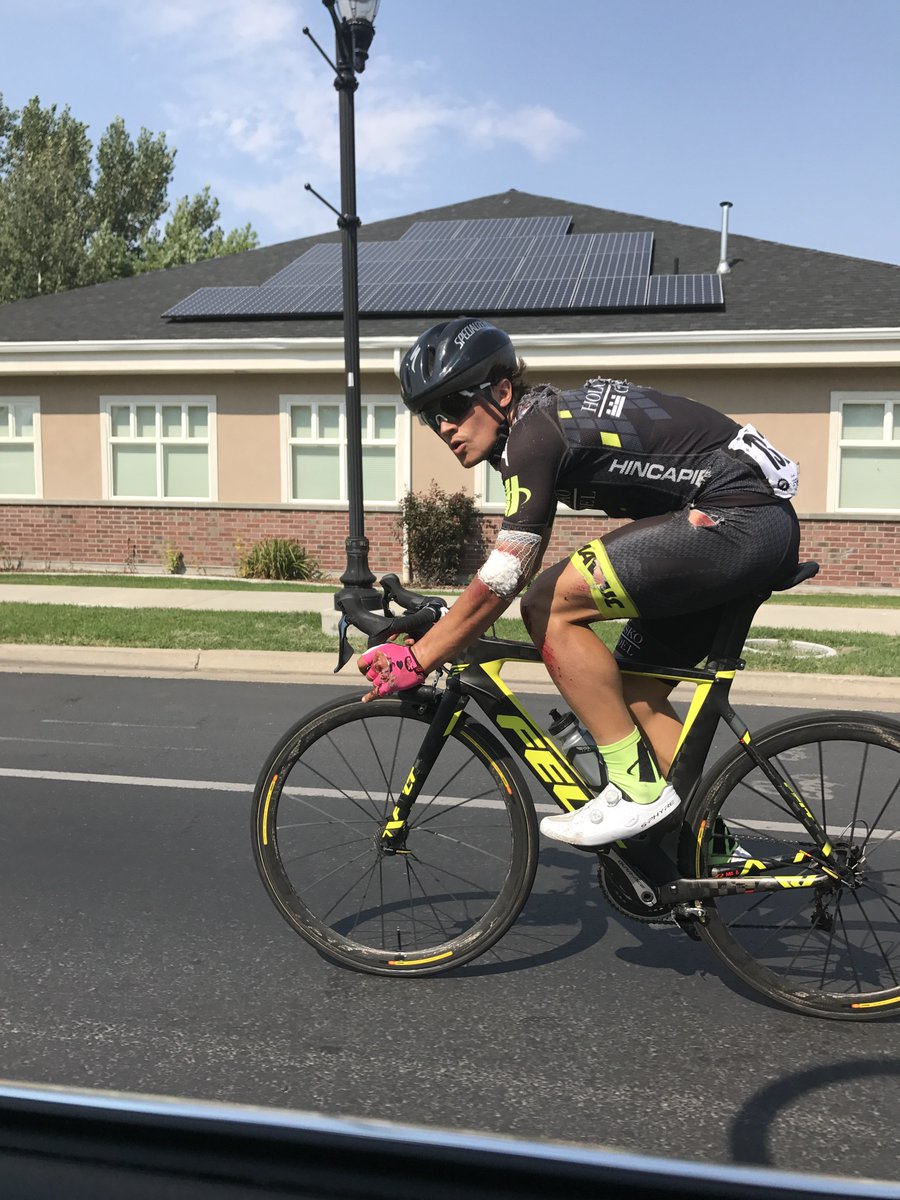 .@RobinmCarpenter making a comeback after the crash. #TOU17