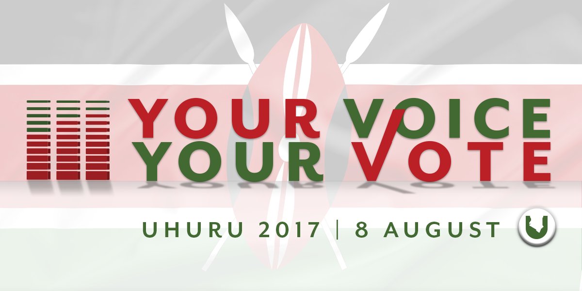 UhuruForUs's tweet photo. Vote for peace prosperity & unity for Kenyans. VOTE FOR UHURU! #KenyaDecides #KE2017
RT If you're voting for Uhuru! https://t.co/REErOvYB41