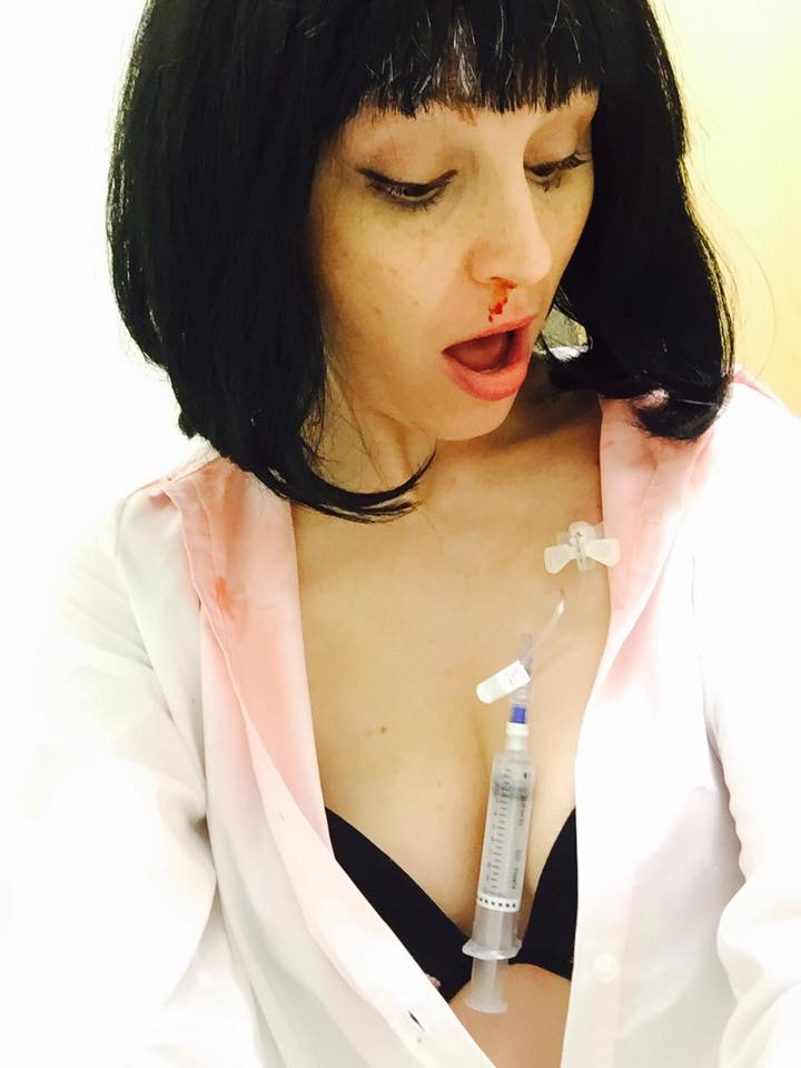 EbbaFlow's tweet image. Because I love Halloween and ways to make chemo more fun, I&apos;ve been dressing up each time I go. Cancer teaches you a lot about life for sure