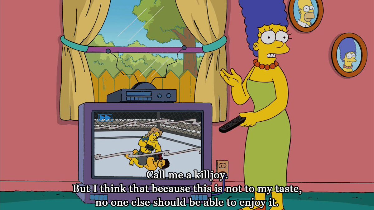 dogtator's tweet photo. Whatever our opinions, respect should always be paramount. Let's not be Marge here #checkYoSelf #checkingmyself https://t.co/Qi0nWEpjlk