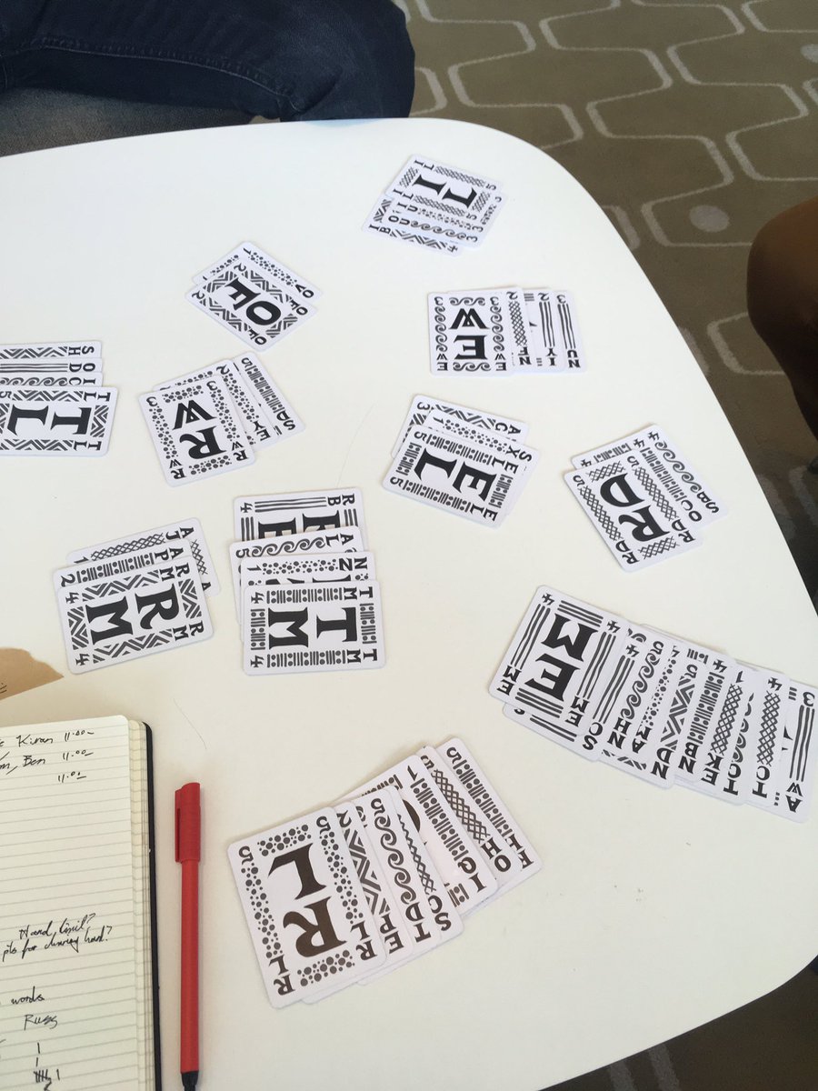 stuffByBez's tweet photo. Elie suggested a Rummy-style game which we tried a couple of variants of. 

#Wibbell++
#playtest #daytest @playtestuk https://t.co/GIlCEiqZwt